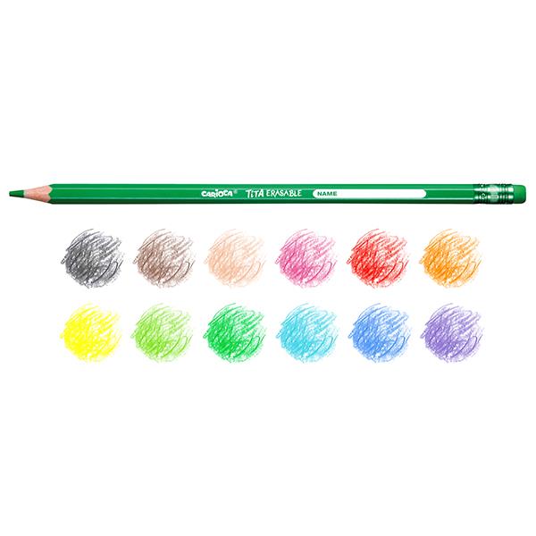CARIOCA Tita Erasable 12pcs Colored Pencils