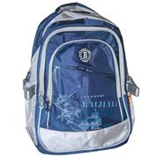 Τσάντα πλάτης εφηβική σκ. μπλε με 3 θήκες 45x35x15εκ.