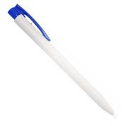 Ark στυλό διαρκείας λευκό  με κλιπ μπλε 0,8mm