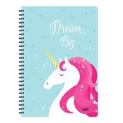 Next trends unicorn τετράδιο σπιράλ 17x25εκ. 3θεμ. 105φ.