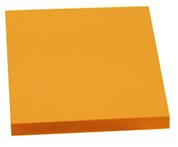 Αυτοκόλλητα χαρτάκια πορτοκαλί φωσφ. 7,6x7,6εκ., 100φ.
