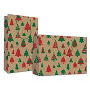 Next χάρτινες τσάντες κραφτ "Χριστουγεννιάτικα Δέντρα"