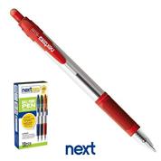 Νext στυλό διαρκείας με κλιπ κόκκινο 0,7mm