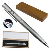 Στυλό μεταλλικό laser & led σε ξύλινη θήκη