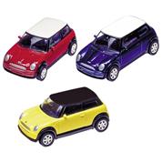 Goki αυτοκινητάκια μεταλλικά "Mini Cooper 2001" 7εκ. σε 3 χρώματα