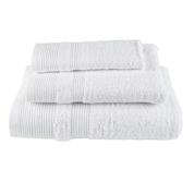 Πετσέτα μονόχρωμη 100% βαμβάκι πεννιε 550gsm 50x100εκ. λευκή