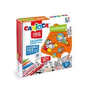 Carioca Puzzle 2σε1 χρωματίζω "Adventures" 35 τεμ. 70x35εκ.
