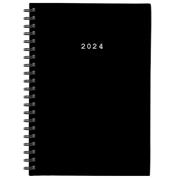 Next ημερολόγιο 2024 basic ημερήσιο σπιράλ μαύρο 12x17εκ.
