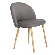 BELLA καρέκλα με μεταλλικό σκελετό και γκρι ύφασμα Υ77x54x56εκ.