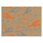 Next σουπλά εστιατορίου κραφτ "Sea food" 250τεμ. 42x30εκ. 70γρ.