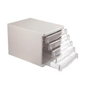 Comix συρταριέρα πλαστική με 5 συρτάρια γκρι Α4 Υ25x33,8x26,5εκ.