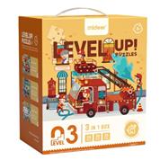 Mideer παζλ 3 σε1 - Level Up 3 "Busy Community helpers" 24,30 & 35τμχ