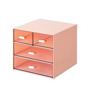 Comix Organizer με 4 συρτάρια, ροζ, Y14,6x15,5x17,6εκ.
