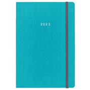 Next ημερολόγιο 2022 fabric ημερήσιο flexi γαλάζιο με λάστιχο 12x17εκ.