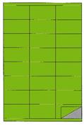 Markin ετικέτες αυτοκόλ. πράσινες 70x36mm 24/φ 100φ Α4