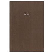 Next ημερολόγιο 2024 fabric ημερήσιο δετό καφέ 12x17εκ.