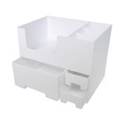 Organizer για καλλυντικά ή μολυβοθήκη, λευκό, Υ18,5x25,5x16,5 εκ.