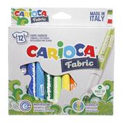 Carioca μαρκαδόροι υφασμάτων 12 χρωμάτων