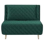 Barcelona πολυθρόνα-κρεβάτι πράσινο καπιτονέ Υ83x106x92εκ.