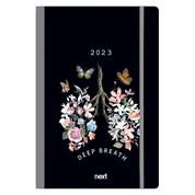 Next ημερολόγιο 2023 Trends ημερήσιο flexi με λάστιχο 12x17εκ. Deep breath