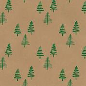 Next χαρτί περιτυλίγματος κραφτ "χριστουγεννιάτικο δέντρο" 16 φύλλα 70x100εκ. 70γρ.