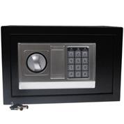 Χρηματοκιβώτιο με συνδυασμό και κλειδί μαύρο Υ30x38x30εκ. βάθος