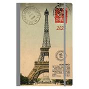 Next ημερολόγιο ACADEMIC+ 9/2023-12/2024 Gallery εβδομαδιαίο flexi 14x21εκ. Eiffel