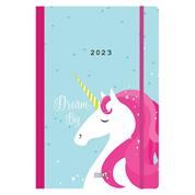 Next ημερολόγιο 2023 Trends ημερήσιο flexi με λάστιχο 12x17εκ. Unicorn