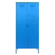 Nextdeco ντουλάπα μπλε μεταλλική δίφυλλη Υ170x76x50εκ.