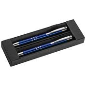 Σετ στυλό & μολύβι μπλε, σε πολυτελή θήκη