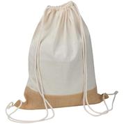 Τσάντα βαμβακερή πλάτης με βάση από λινάτσα Υ51.5x40εκ.