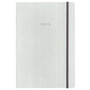 Next ημερολόγιο 2023 fabric ημερήσιο flexi λευκό με λάστιχο 12x17εκ.