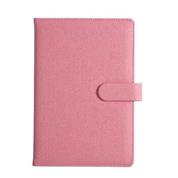 Σημειωματάριο πολυτελείας PU Α5 με 122φύλλα ροζ