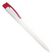Ark στυλό διαρκείας λευκό  με κλιπ κόκκινο 0,8mm