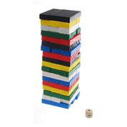 Επιτραπέζιο Jenga ξύλινο χρωματιστό 48 τεμαχίων Υ17.8x5.5x5.5εκ.
