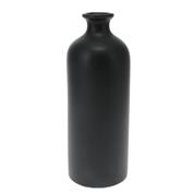Βάζο με κυλινδρικό σχήμα από πορσελάνη με μαύρο ματ φινίρισμα Ø8,3xΥ22,2εκ.