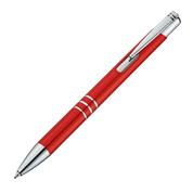 Στυλό μεταλλικό κόκκινο με ασημένιες λεπτομέρειες Υ14,2xØ1εκ.