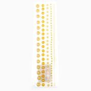 Πέρλες αυτοκόλλητες χρυσές 115τεμ. σε καρτέλα