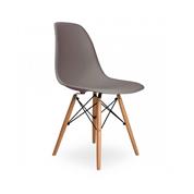 Oslo καρέκλα πλαστική γκρι με 4 πόδια Υ81x45x35εκ.