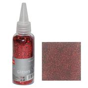 Glitter σκόνη 1/64'' σε μπουκάλι κόκκινο 40γρ.