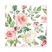 Χαρτοπετσέτες 20τεμ. 33x33εκ. "Watercolour Roses with Hydrangea" (SD_OG_052201)