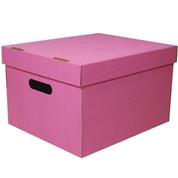 Νext κουτί fabric ροζ Α4 Υ19x30x25,5εκ.