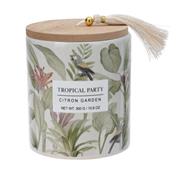 Κερί αρωματικό "Tropical Party" με ξύλινο καπάκι Ø9xY11,7εκ. citron garden