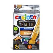 Carioca Temperello Metallic μαρκαδόροι ζωγραφικής 6 χρωμάτων