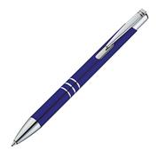 Στυλό μεταλλικό μπλε με ασημένιες λεπτομέρειες Υ14,2xØ1εκ.
